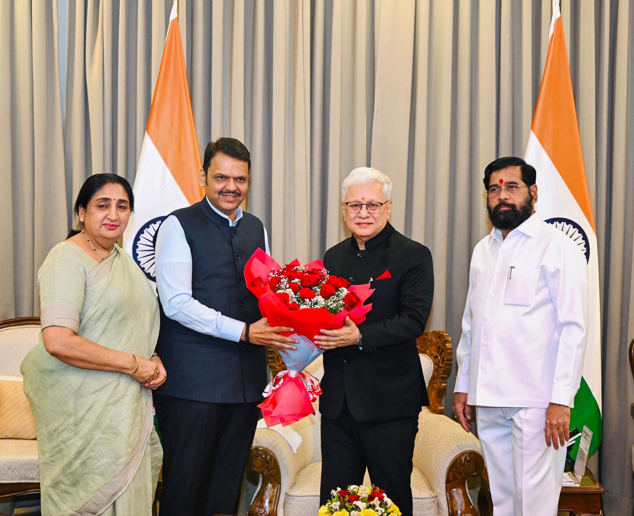 New Governor of Maharashtra जिष्णू देव वर्मा यांनी स्वीकारली महाराष्ट्राच्या राज्यपालपदाची सूत्रे;