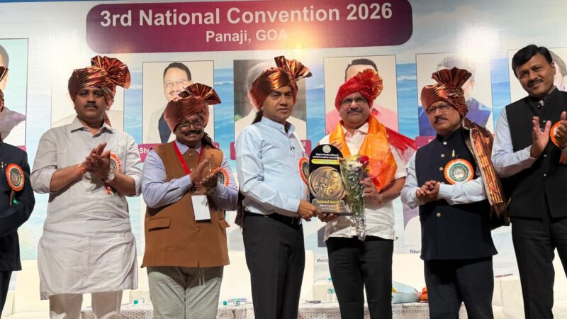 GOA NEWS गोव्याच्या मुख्यमंत्र्यांच्या हस्ते निलेश सांबरे यांचा सन्मान