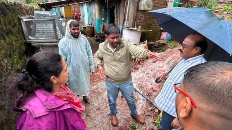 Panchgani Rain Update: मुसळधार पावसाने पाचगणी विस्कळीत; नगराध्यक्ष दिलीपभाऊ बगाडे मैदानात, रमाईनगरसह विविध भागांचा कडक दौरा! 1 Panchgani Rain Update: मुसळधार पावसाने पाचगणी विस्कळीत; नगराध्यक्ष दिलीपभाऊ बगाडे मैदानात, रमाईनगरसह विविध भागांचा कडक दौरा!
