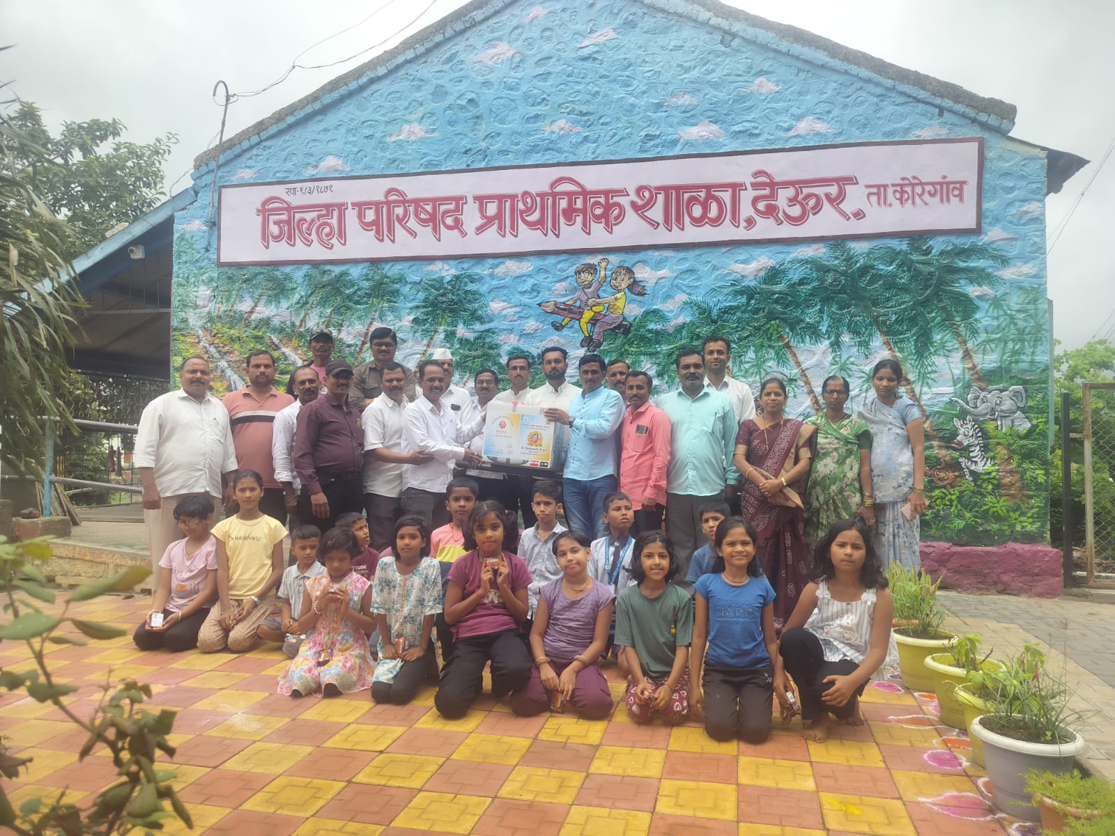 ZP school : देऊर शाळेसाठी धनश्री इंडस्ट्रीज कामगार संघटनेचा मदतीचा हात!